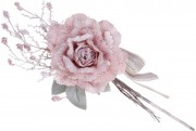 Набір штучних декоративних квіток Троянди Bon 832-244, 13*37см, колір - рожевий, 12 шт