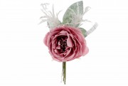 Набір штучних декоративних квіток Троянди Bon 832-128, 12см, колір - рожевий, 36 шт