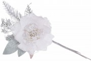 Набір штучних декоративних квіток Bon 832-254, 12*33см, колір - білий, 12 шт.