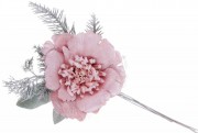 Набор декоративных искусственных цветков Bon 832-255, 12*33см, цвет - розовый, 12 шт