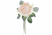 Набір декоративних штучних квіток Троянди Bon 832-111, 17см, колір - кремовий градієнт, 48 шт.