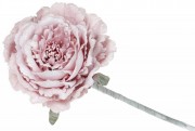 Набір штучних декоративних квіток Троянди Bon 832-220, 74см, колір - зістарений рожевий, 24 шт