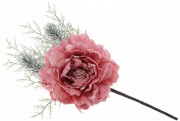 Набір штучних декоративних квіток Піона Bon 832-138, 33 см, колір - темно-рожевий, 12 шт.