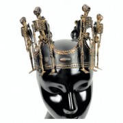 Корона Король скелетів New Halloween 18-1012BLK-BZ