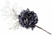 Набір штучних декоративних квіток Піона Bon 832-238, 11*29см, колір - темно-синій, 24 шт.