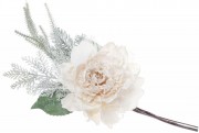Набір штучних декоративних квіток Піона Bon 832-150, 35см, колір - кремовий, 10 шт.
