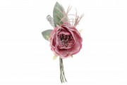 Набір штучних декоративних квіток Троянди Bon 832-131, 11 см, колір - зістарений рожевий, 36 шт