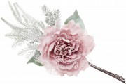 Набір штучних декоративних квіток Піона Bon 832-151, 35см, колір - рожевий, 10 шт.