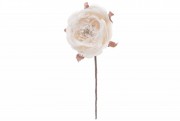Набір штучних декоративних квіток Троянди Bon 832-105, 20см, колір - білий, 24 шт