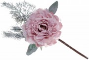 Набір штучних декоративних квіток Піона Bon 832-252, 15*41см, колір - попелясто-рожевий, 12 шт.