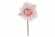 Набір декоративних штучних квіток Троянди Bon 832-104, 20см, колір - світло-рожевий, 24 шт.