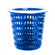 Корзина для мусора с фиксатором 27,2х27,2х27см 9л Бликпласт синее MBK-70641