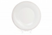 Набір тарілок керамічних салатних Bon 545-321, 20.2см, колір - білий, 4 шт.