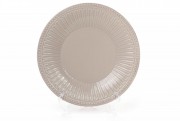 Набір тарілок керамічних обідніх Bon 545-300, 25.2см, колір - бежевий, 3 шт.