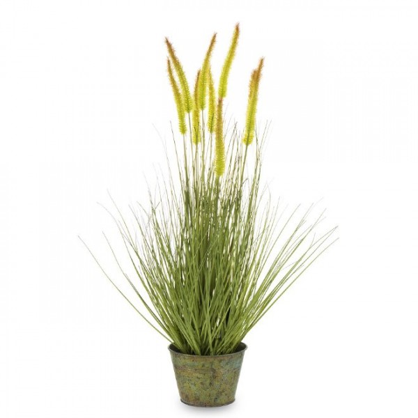 Искусственное растение в металлическом кашпо Flora 68 см. 34170