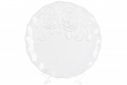 Набір тарілок керамічних обідніх Bon Аеліта 545-480, колір - білий, 26см, 3 шт
