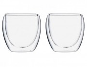Набір склянок із подвійною стінкою Дуал D8,5х8см 250мл SNT MSN-201-31