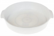 Кругла форма для випічки з ручками Bon 988-231, 31см, колір - білий