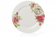 Набор обеденных фарфоровых тарелок Bon Розы 320-143, 27см, 12 шт