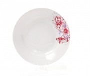 Набор тарелок для супа фарфоровых Bon Цветы 320-151, 23см, 12 шт