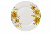 Набор обеденных фарфоровых тарелок Bon Нарцисс 320-112, 23см, 12 шт