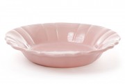Набір супових керамічних тарілок Bon 931-185, 23см, колір - рожевий, 6 шт.
