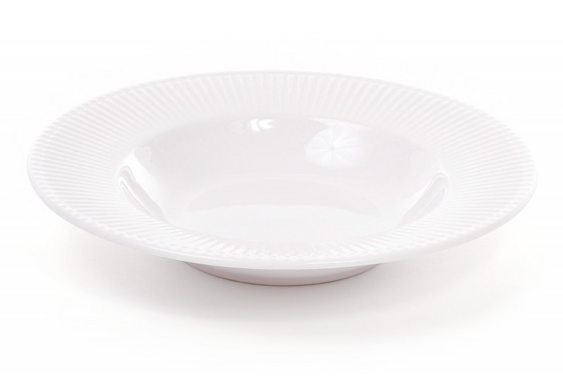 Набор тарелок фарфоровых суповых Bon 931-10, 22см, цвет - белый, 6 шт