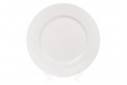 Набір тарілок фарфорових десертних Bon 931-101, 20.5см, колір - білий, 12 шт.