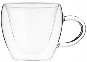 Чашка с двойной стенкой Внутреннее сердце стеклянная 280мл SNT MSN-201-9