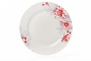 Набор обеденных фарфоровых тарелок Bon Цветы 320-153, 27см, 12 шт