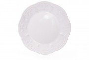 Набір тарілок керамічних десертних Bon 931-171, 23см, колір - білий, 6 шт.