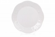 Набір тарілок керамічних обідніх Bon 931-170, 28.5см, колір - білий, 6 шт.