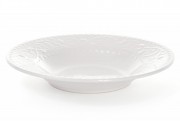 Набір супових керамічних тарілок Bon 931-192, 23см, колір - білий, 6 шт.