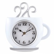 Часы Кофейная чашка, белые 25 см (2003-048) Elso