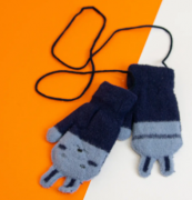 Яркие теплые перчатки детские XS (арт. 20-7-87) синий