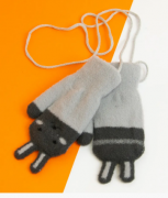 Яркие теплые перчатки детские XS (арт. 20-7-87) серый