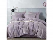 Комплект постельного белья 8093 Koloco однотонный нюд евро Фиолетовый