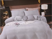 Комплект постельного белья 8715 евро Ромб/серый