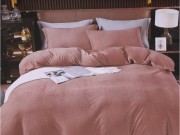 Комплект постельного белья 8718 евро Ромб/коричневый