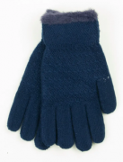 Двойные перчатки для подростков  S  - 19-7-58 синий