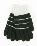 Двойные перчатки для мальчиков и девочек  XS  - 19-7-56 черный