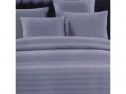 Комплект постельного белья 8243 Koloco полоска/серый 1.5-ка