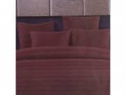 Комплект постельного белья 8248 Koloco полоска/коричневый1.5-ка