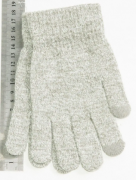Подростковые перчатки для сенсорных телефонов  L - №18-5-50 светло серый