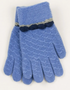 Перчатки для мальчиков и девочек  XS – 19-7-42 голубой