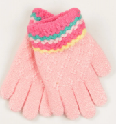 Перчатки для мальчиков и девочек  XS – 19-7-44  светло розовый