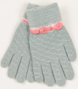 Перчатки для мальчиков и девочек  XS – 19-7-42 светло серый