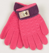 Перчатки для мальчиков и девочек  XS – 19-7-1 розовый