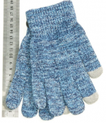 Подростковые перчатки для сенсорных телефонов  XXL - №18-5-50  синий