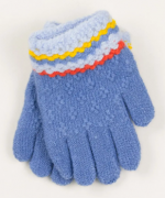 Перчатки для мальчиков и девочек  XS – 19-7-44  голубой